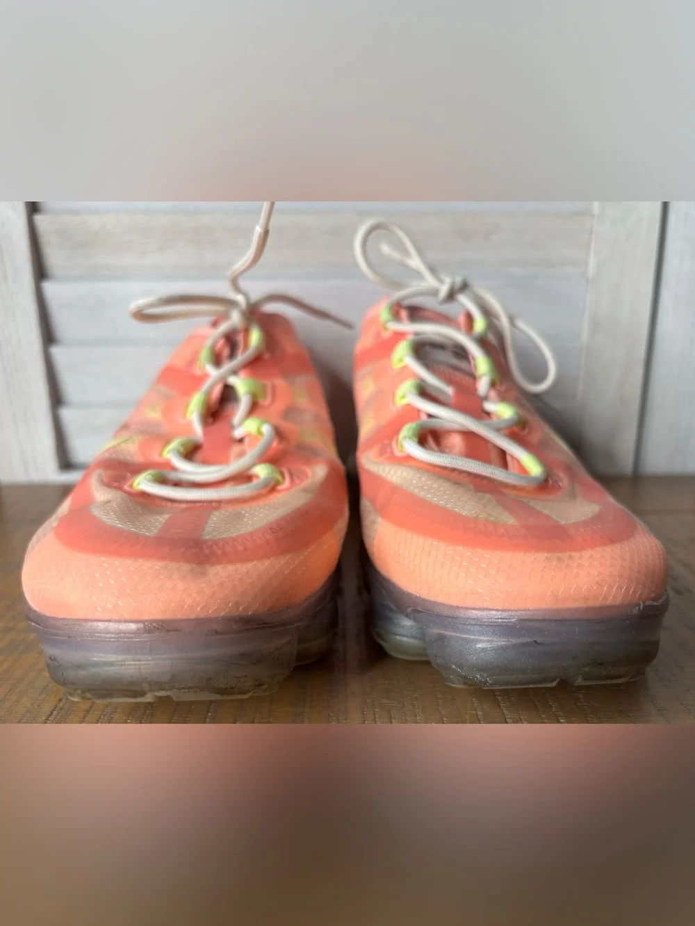 Nike Air VaporMax 2019 Pink Tint Barely Volt Neon Running Shoes Women’s Size 7